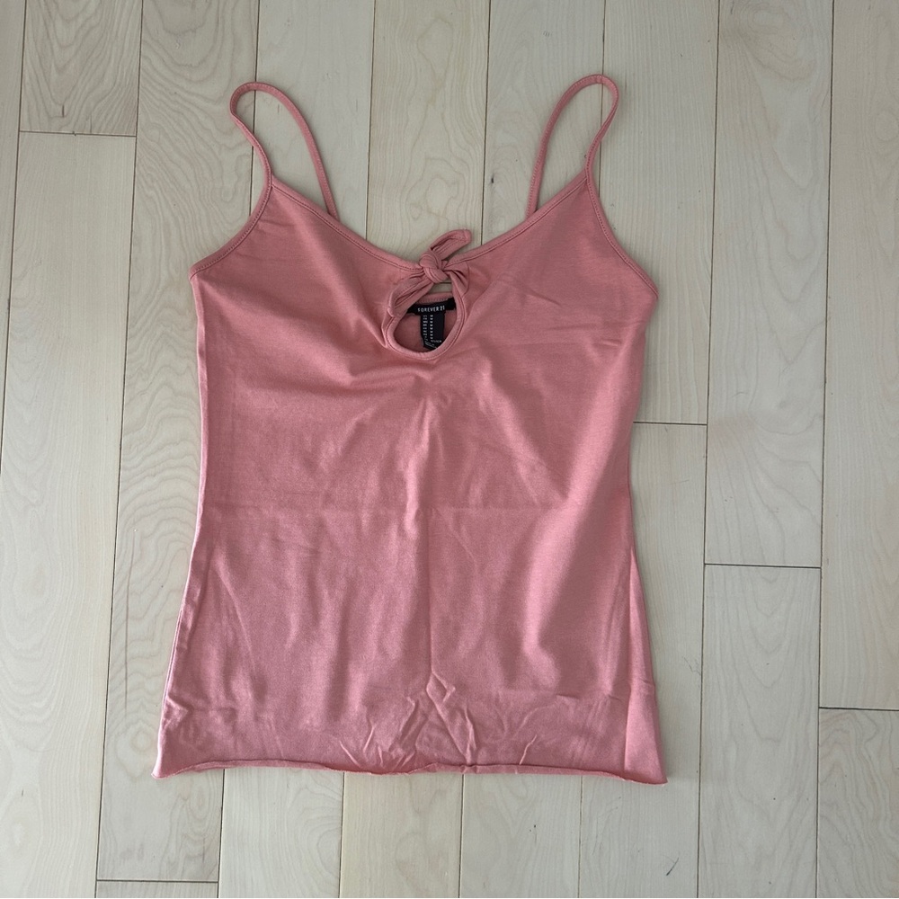 Forever 21 Pink Peephole Tank Top